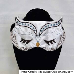 sophisticated satin embroidered owl sleep mask - Gifts For Bird Lovers
